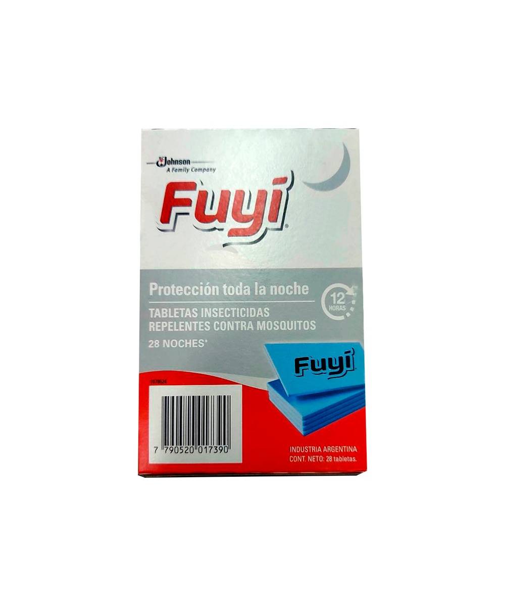 TABLETAS FUYI CAJA X 12 UNIDADES