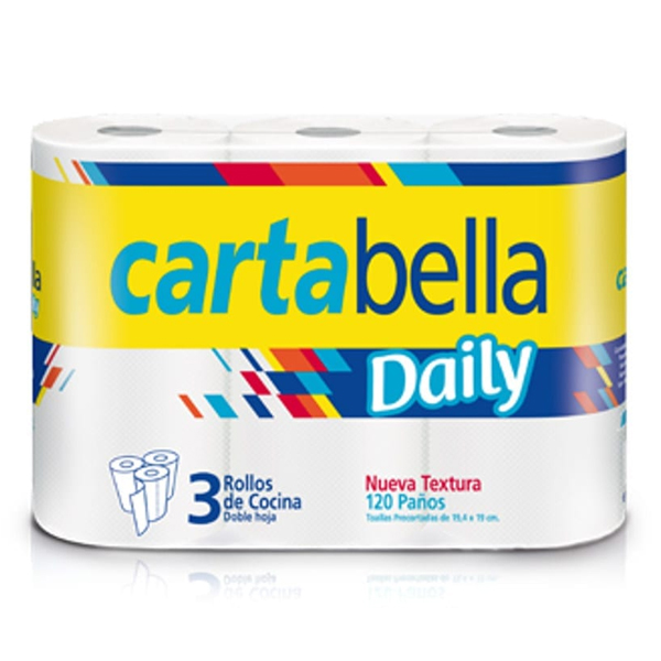 PACK X 3 UNID, ROLLO DE COCINA CARTABELL