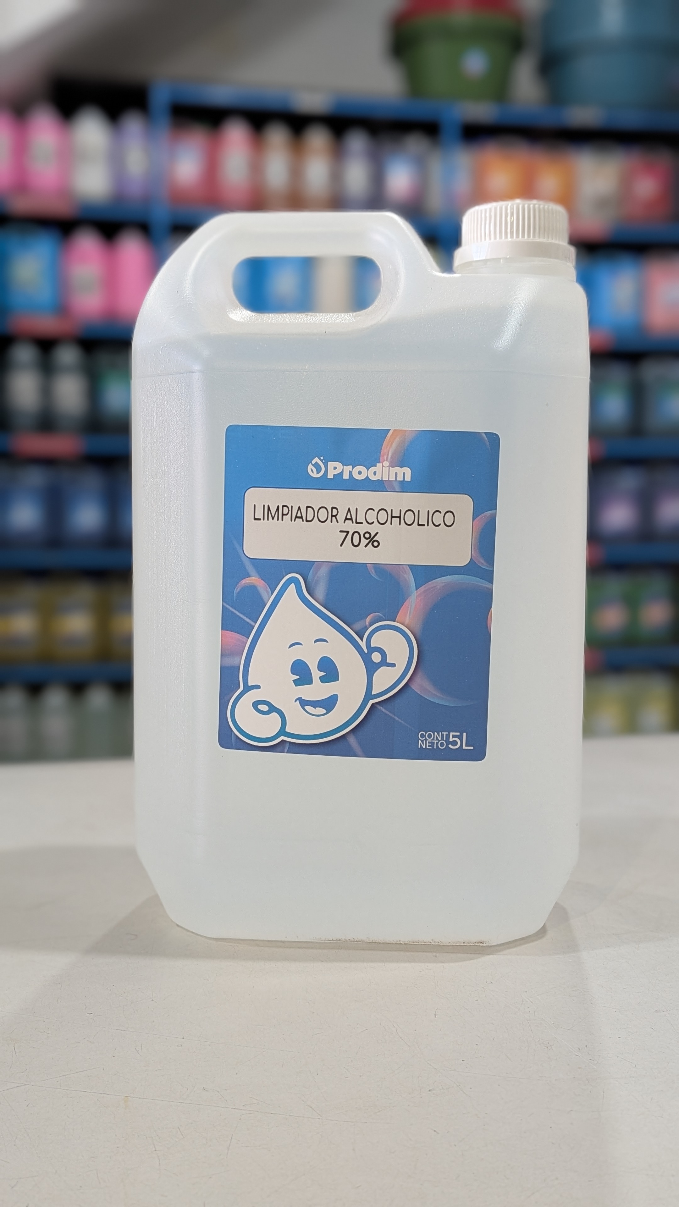 LIMPIADOR ALCOHOLICO 70 % 5 LTS