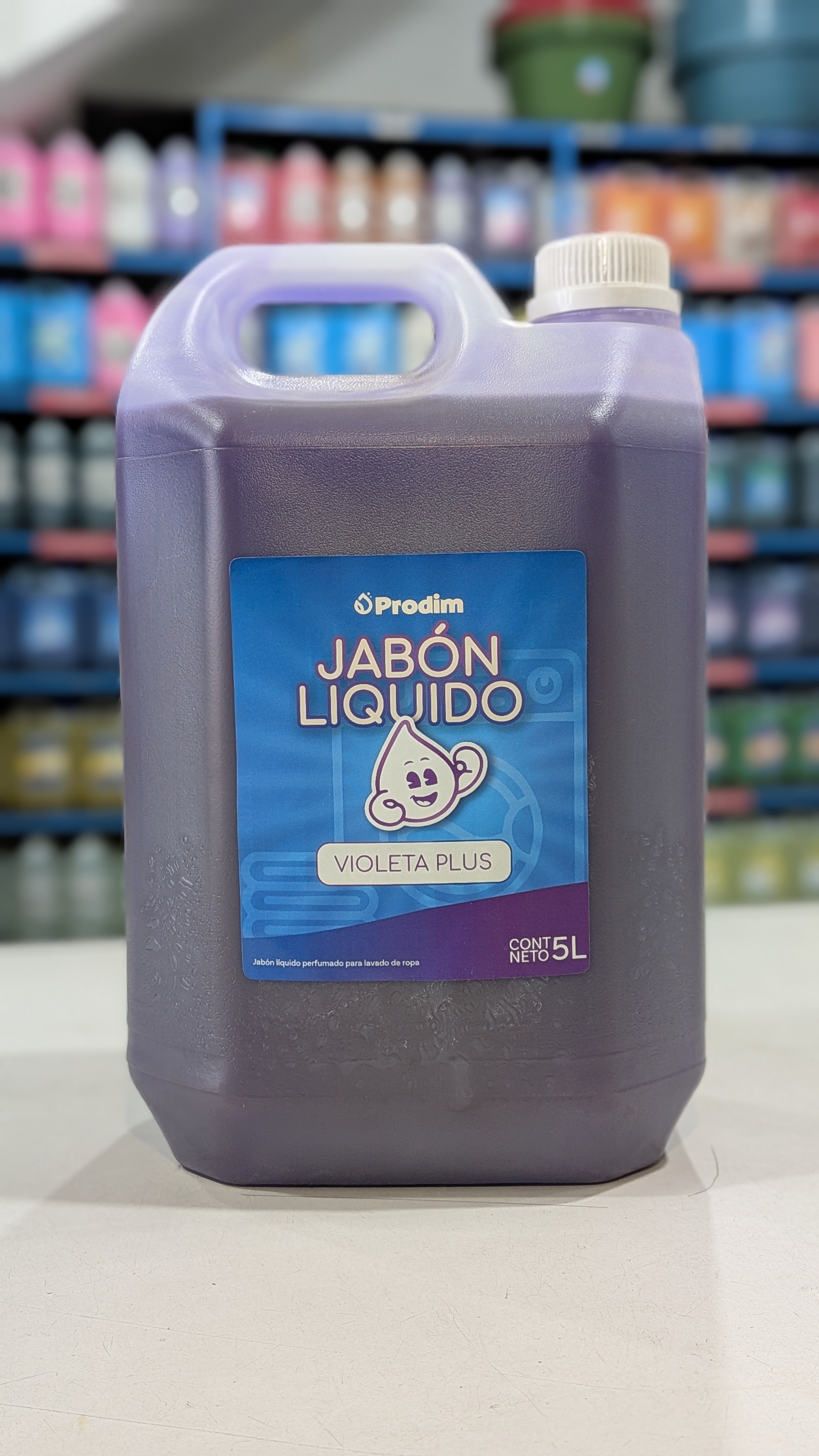JABON LIQ P/ROPA BIDON X 5 LTS VIOLETA P