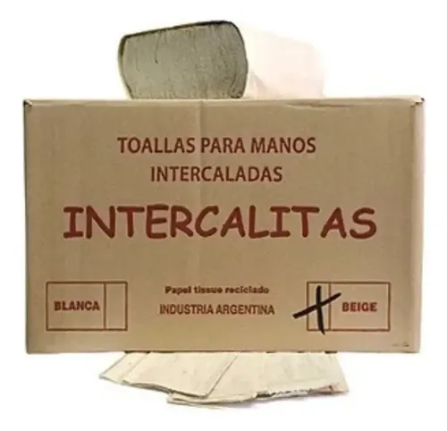 TOALLAS INTERCALADAS BEIGE X 2500